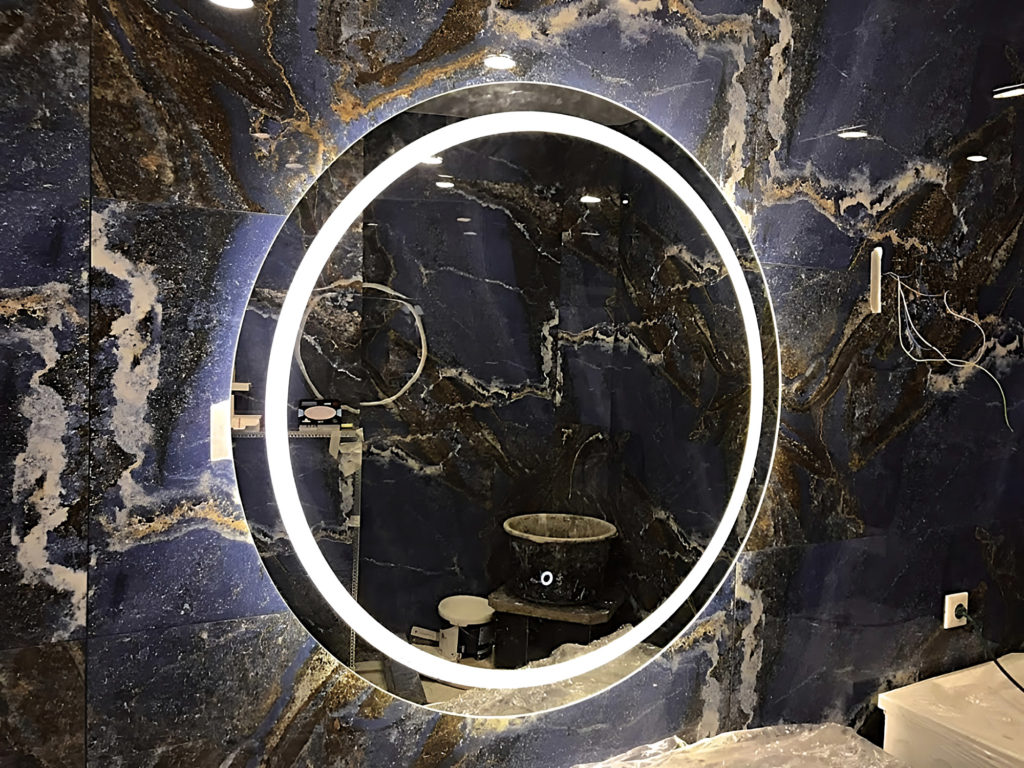 Зеркало с подсветкой круг  в Новороссийске, Анапе, Геленджике и Крымске